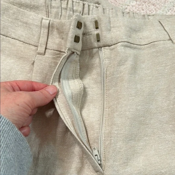 NWT Old Navy Taylor Wide Leg Trouser Extra High Rise Size Large TALL Linen Blend - Picture 12 of 12